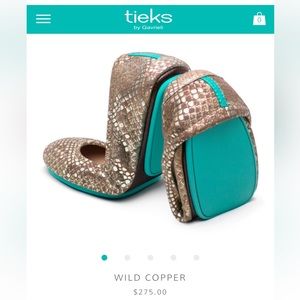 Tieks Ballet Flats in Wild Copper